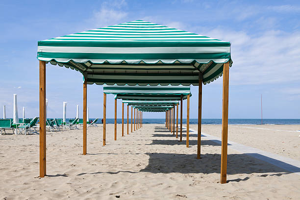 Bagnanti sulla spiaggia di Marina di Pietrasanta