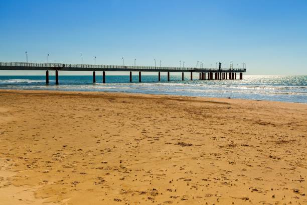 Il molo sulla spiaggia di Tonfano